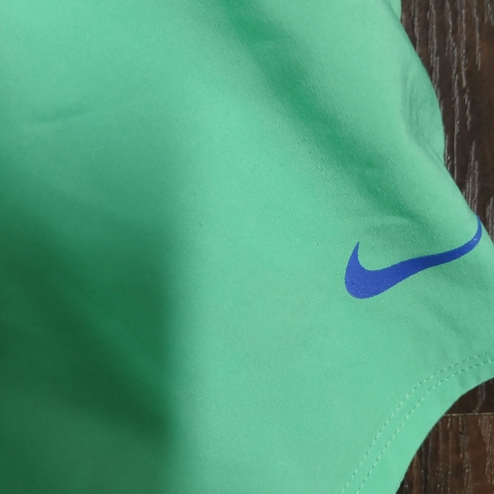 Nike Women's Light Green Athletic Shorts - Picture 3 of 7